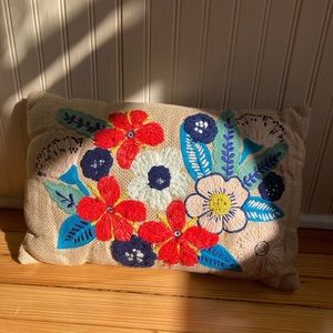Floral Throw Pillow